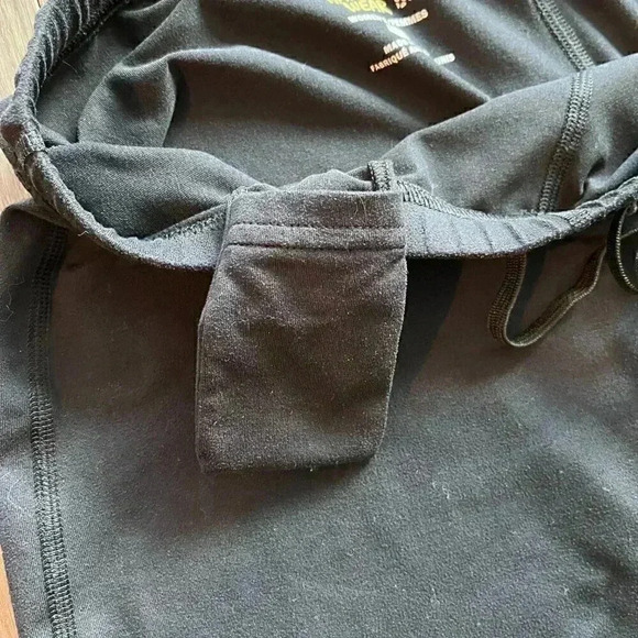 Mountain Hardware Wide Leg Crop Size S Lounge Drawstring Pull On Pants Black - Picture 8 of 8